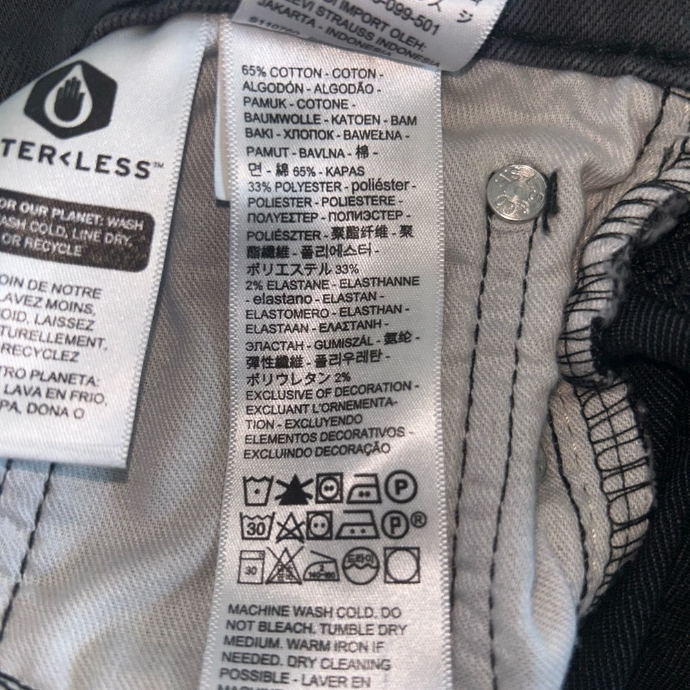Levi's Men's 511 Slim Fit Jeans Stretch Dark Charcoal Grey 28W X 30L - Picture 12 of 14